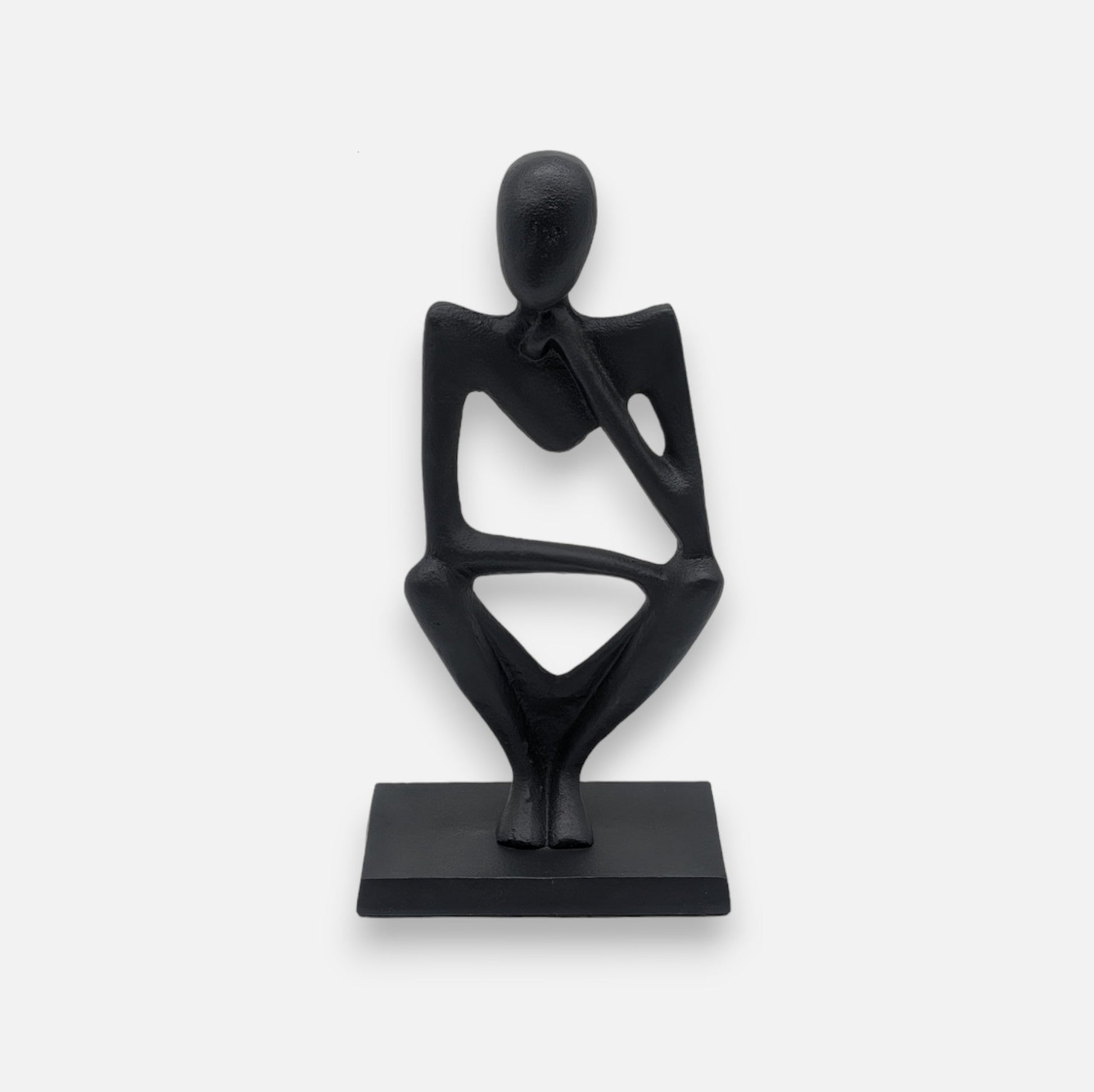 Dekoobjekt, Ornament Person sitzend schwarz L 15cm x B 9cm x H 29cm | Break Dekoration von Light & Living