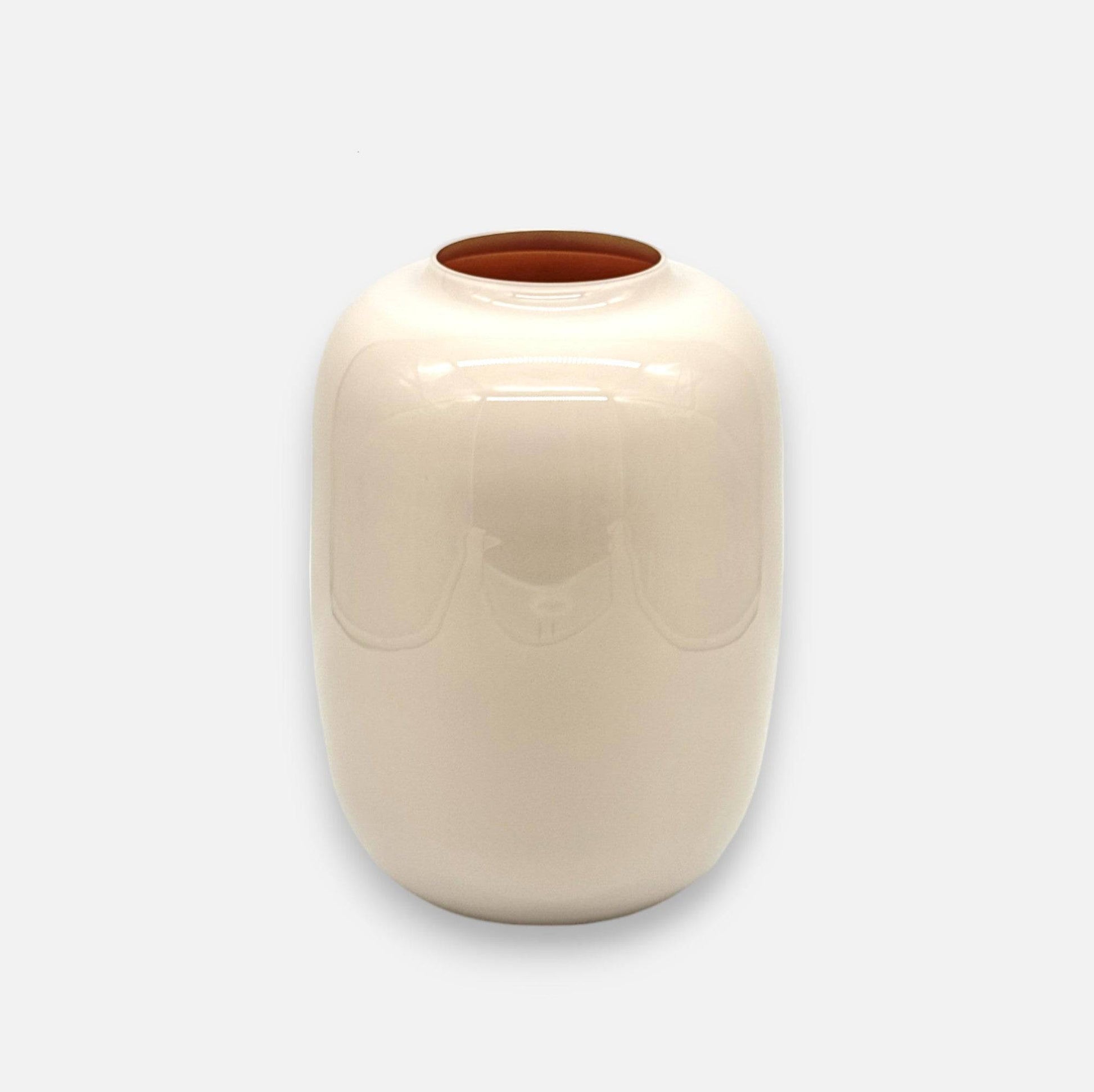 Artelle | Vase aus Glas ivoryweiss mundgeblasen Ø 21cm x H 29cm - mon-chouchou.ch