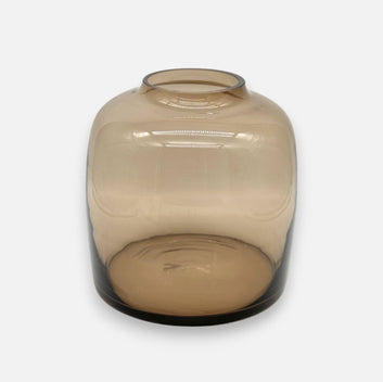 Bartelle | Vase aus Glas braun mundgeblasen Ø 25cm x H 25cm