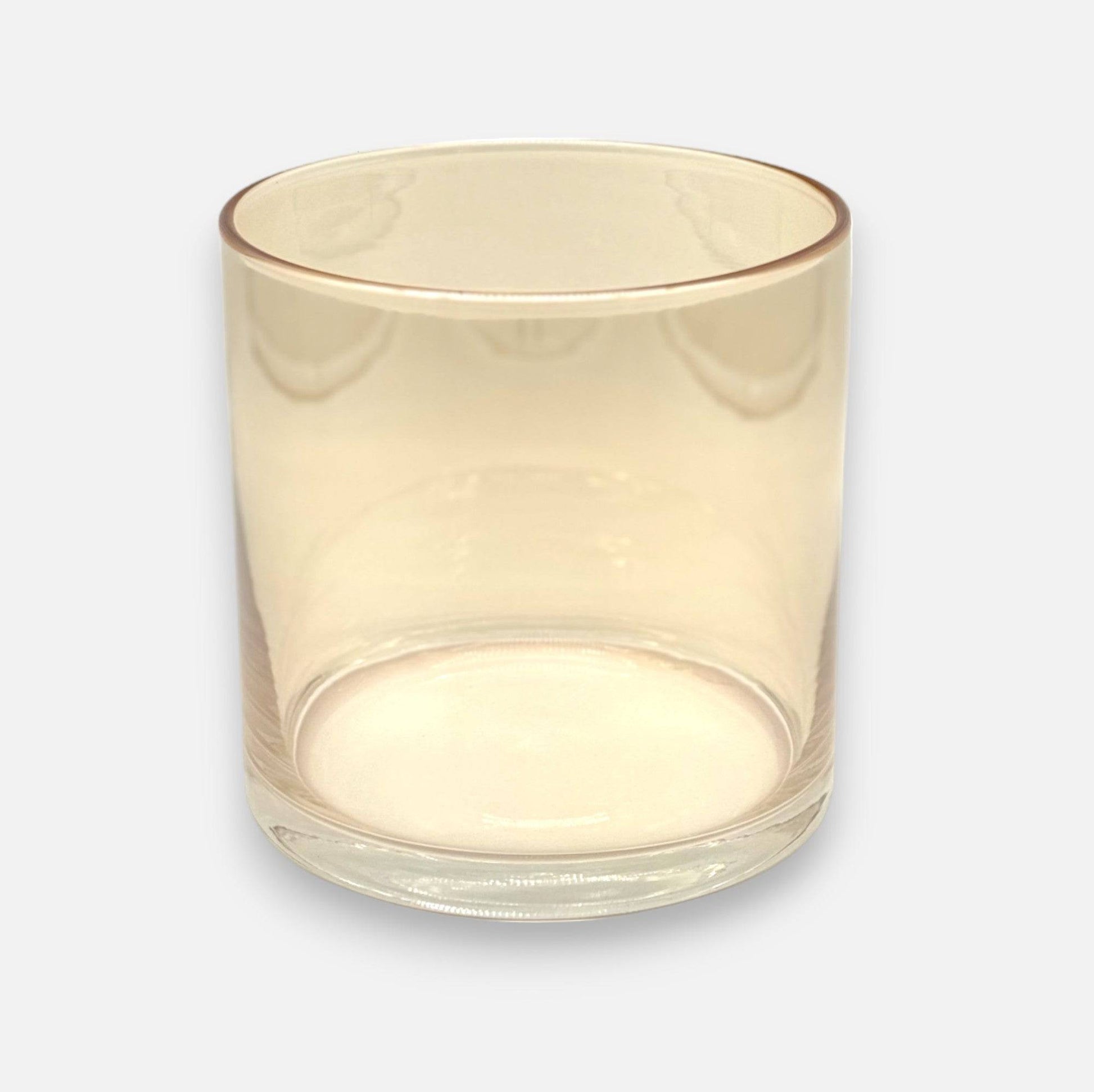 Caroline | Windlichtvase aus Glas amber rund gross Ø 15cm x H 15cm - mon-chouchou.ch