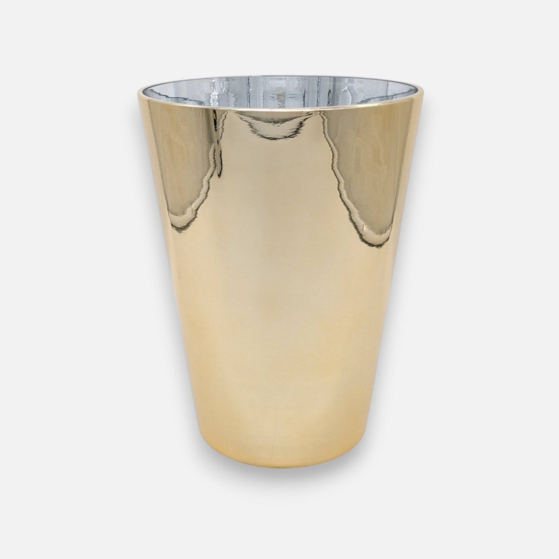 Goldie | Vase aus Glas gold H 26cm x Ø 20cm - mon-chouchou.ch