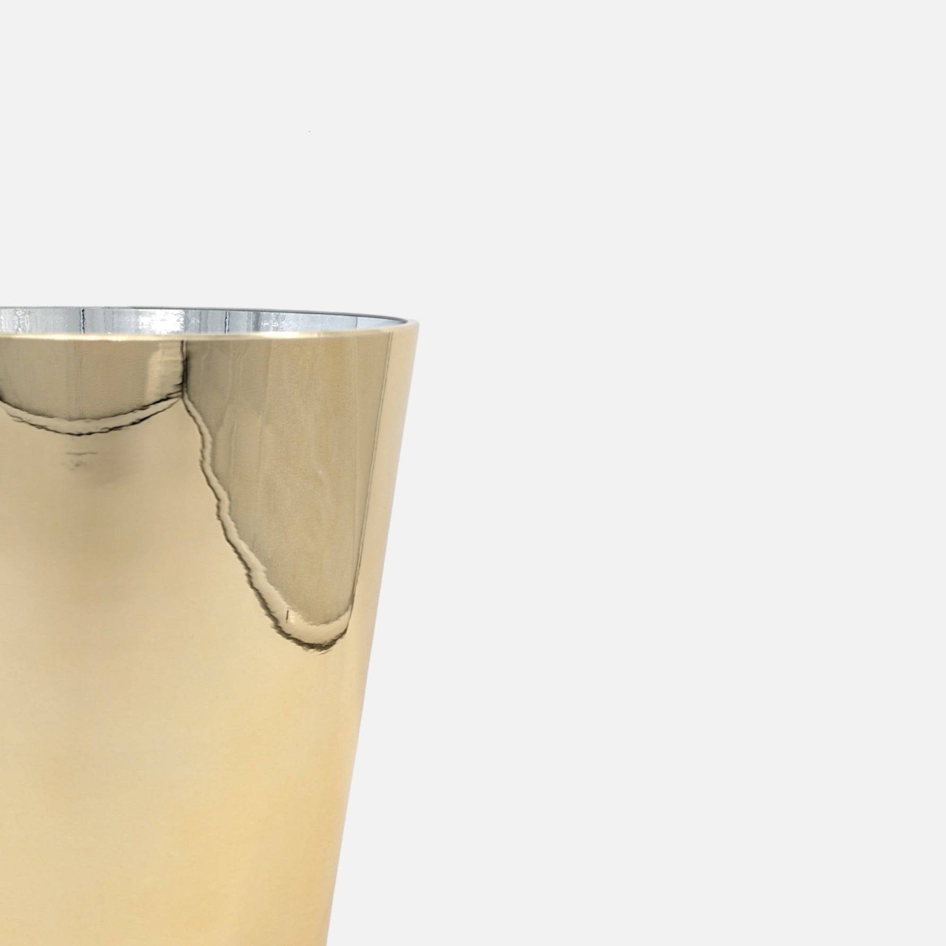 Goldie | Vase aus Glas gold H 26cm x Ø 20cm - mon-chouchou.ch