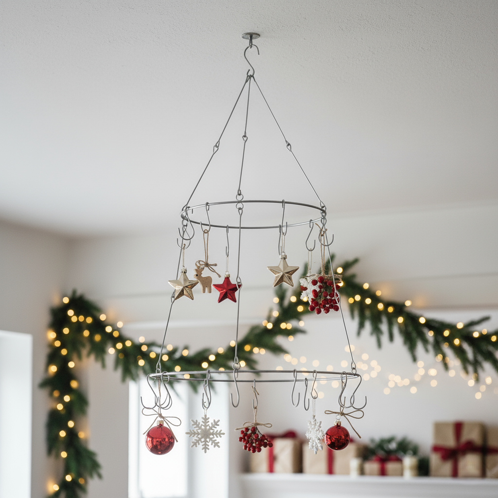 Deko-, Weihnachtsaufhänger mit 15 Haken B 35cm x H 65cm | Arbre de Noël Grand