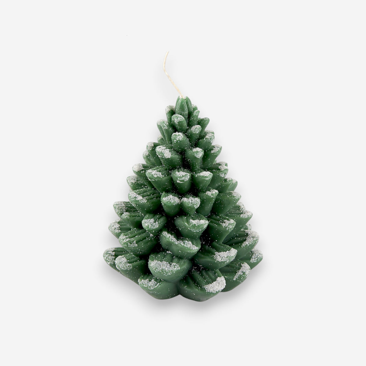Kerze Tannenzapfen Weihnachten Geschenke grün H16cm, Ansicht 3