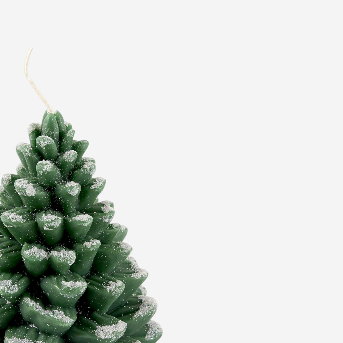 Kerze Tannenzapfen Weihnachten Geschenke grün H16cm, Ansicht 4