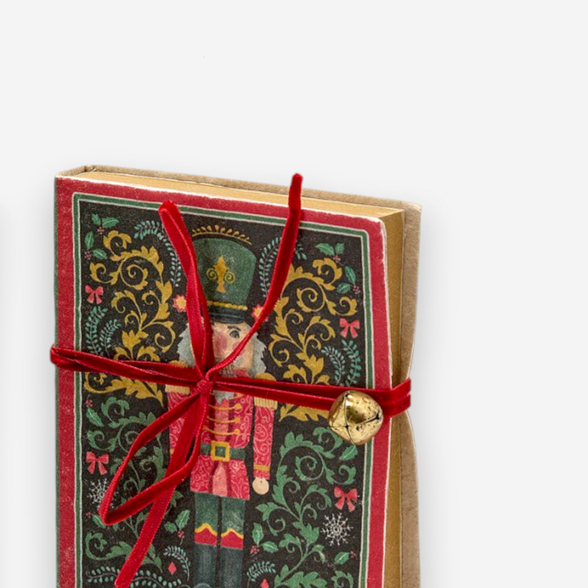 Notizbüchlein 2er-Set Weihnachten rot grün dekorativ H 12.5cm L 10cm T 2cm, Ansicht 4