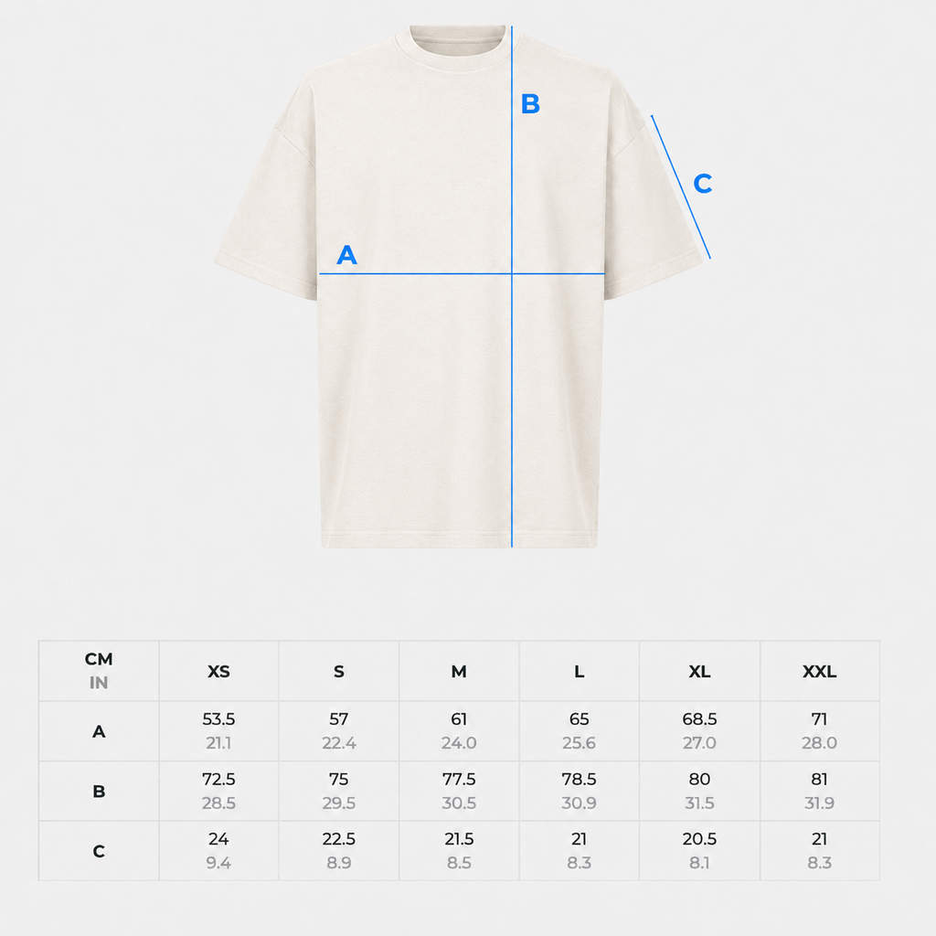 Off White Oversized T-Shirt «Zurich Est Mon Chouchou» mit kleinem Frontprint und grossem schwarzem Rückendruck