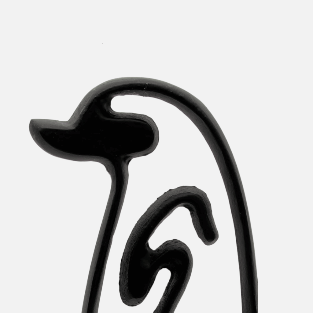 Dekoobjekt, Ornament Pinguin schwarz B 18cm x L 8.5cm x H 38cm | Filou Dekoration von Light & Living