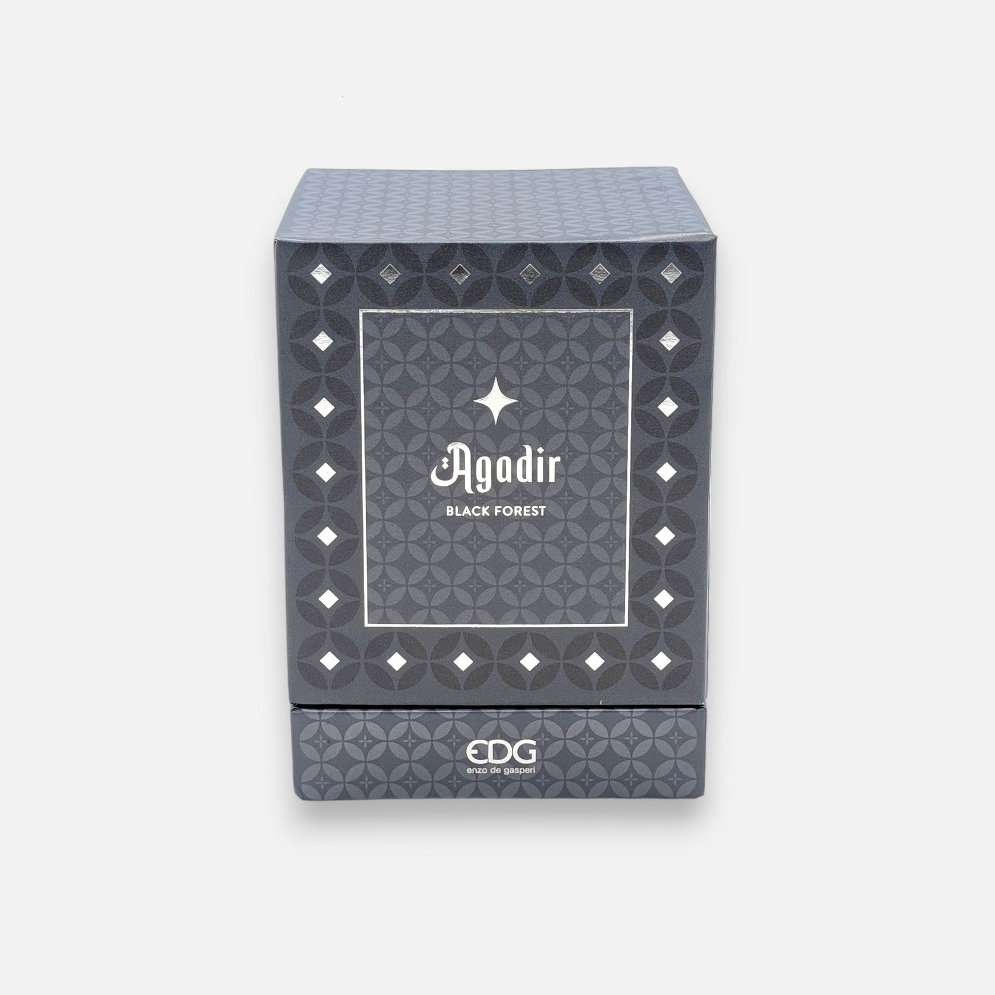 Duftkerze in blauem Mosaikglas, mit Geschenkbox, H 12cm Kerzenlicht von EDG