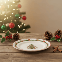 Frühstücksteller Keramik Weihnachtsbaummotiv Weihnachten Ø21cm
