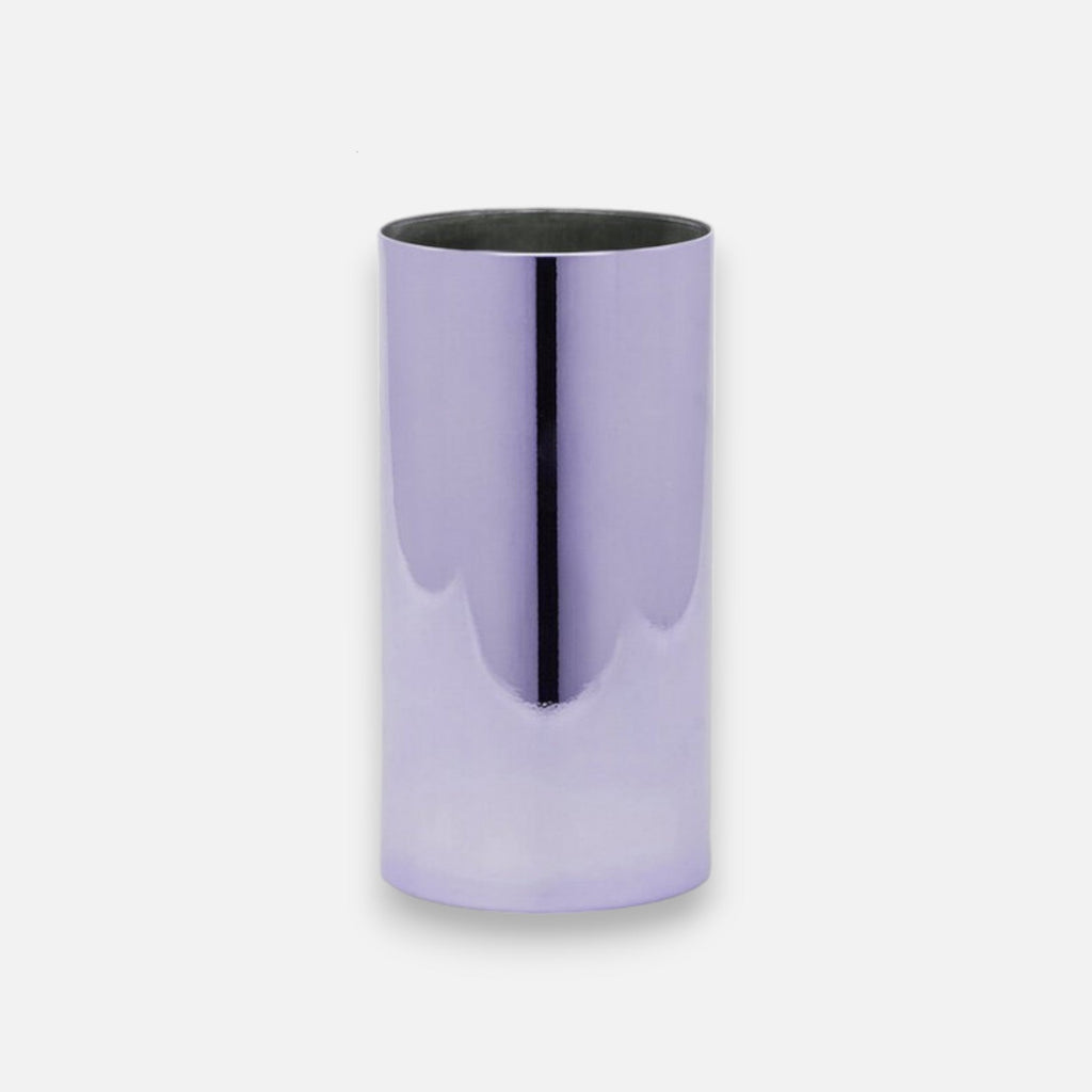 Glasvase, Dekovase aus Glas lila glänzend Zylinderform H 30cm x Ø 15cm | Cylindre Vasen von EDG