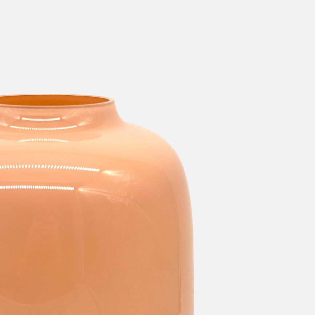 Glasvase, Dekovase aus Glas mundgeblasen pastell pfirsch glänzend Ø 21cm x H 29cm | Artelle Vasen von Vase The World