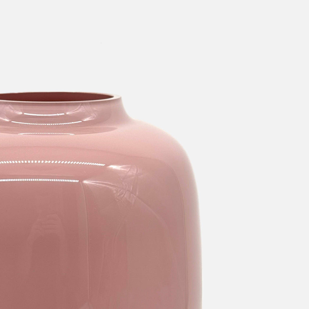 Glasvase, Dekovase aus Glas mundgeblasen pastell rosa glänzend Ø 21cm x H 29cm | Artelle Vasen von Vase The World