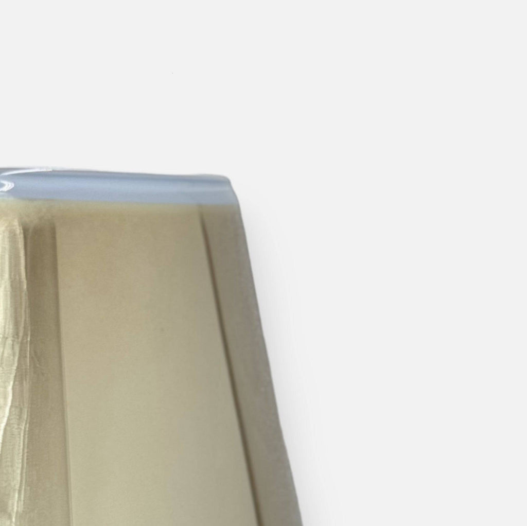 Glasvase, Vase aus Glas in Lampenform Taupe / Gold Ø 21.5cm x 32cm Dekoration von Dekocandle