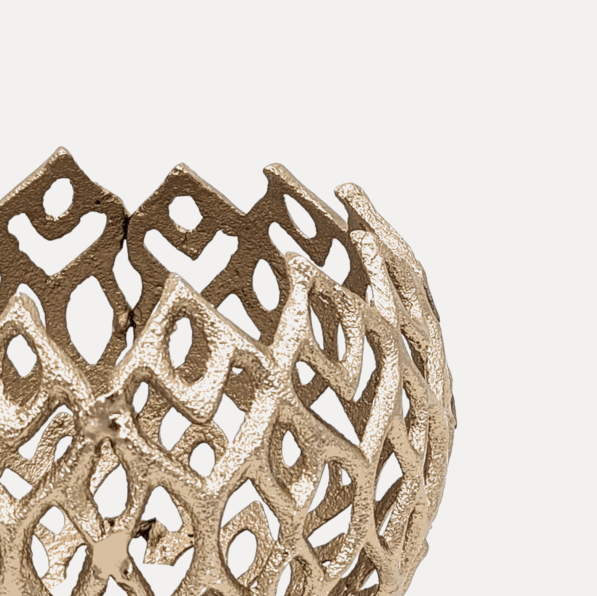 Kerzenhalter, Teelichthalter für Rechaudkerzen gold Musterstruktur B 16cm x H 14cm | Lior Kerzenlicht von Light & Living