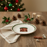 Kuchenteller Keramik Weihnachtsfenstermotiv Weihnachten Ø15cm