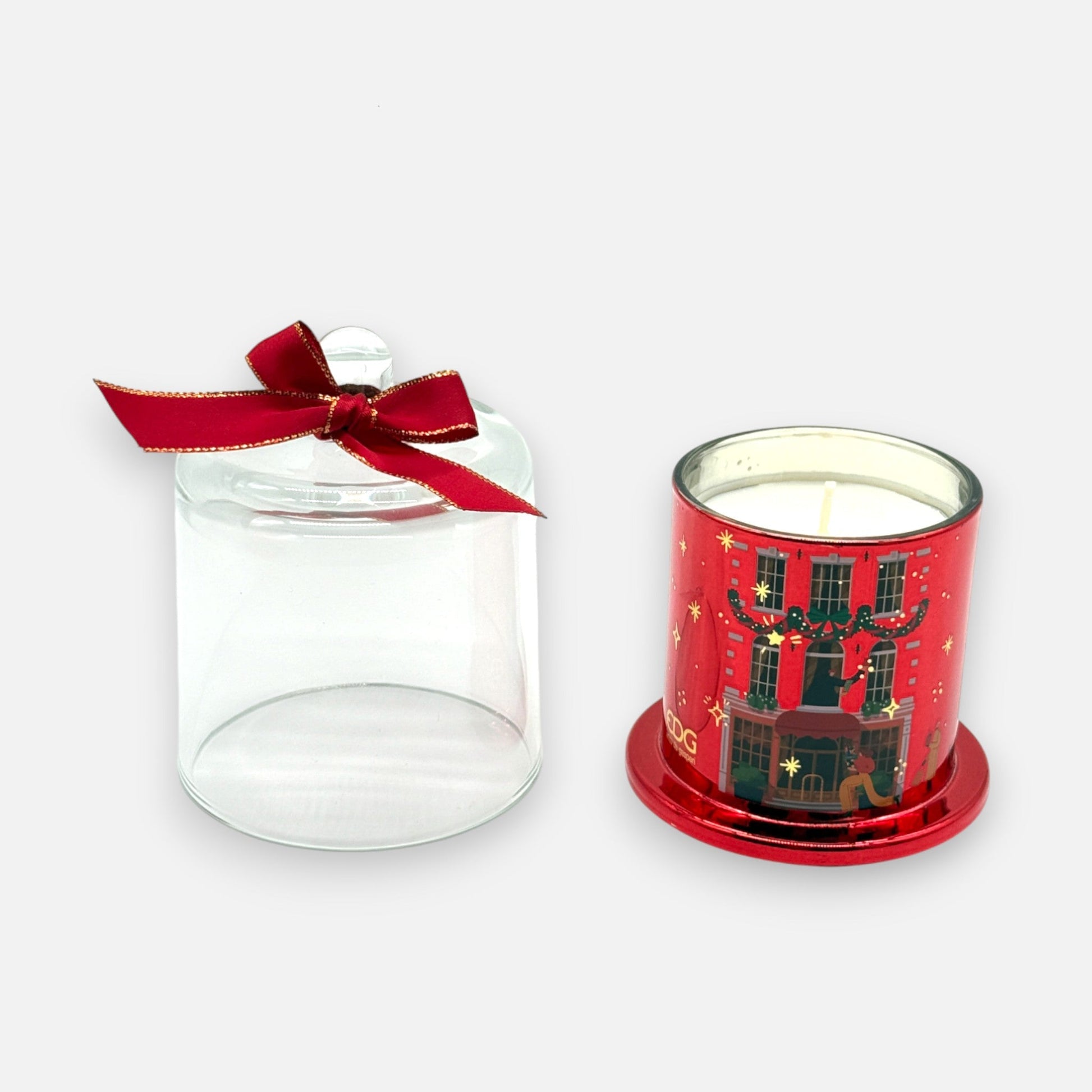 Rue de Rivoli Duftkerze im Glas mit Zimtduft und Geschenkbox, Ø 9cm H 12cm, Weihnachten Kerzenlicht von EDG
