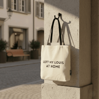Tote Bag Baumwolle Schriftzug LEFT MY LOUIS AT HOME H45cm B30cm