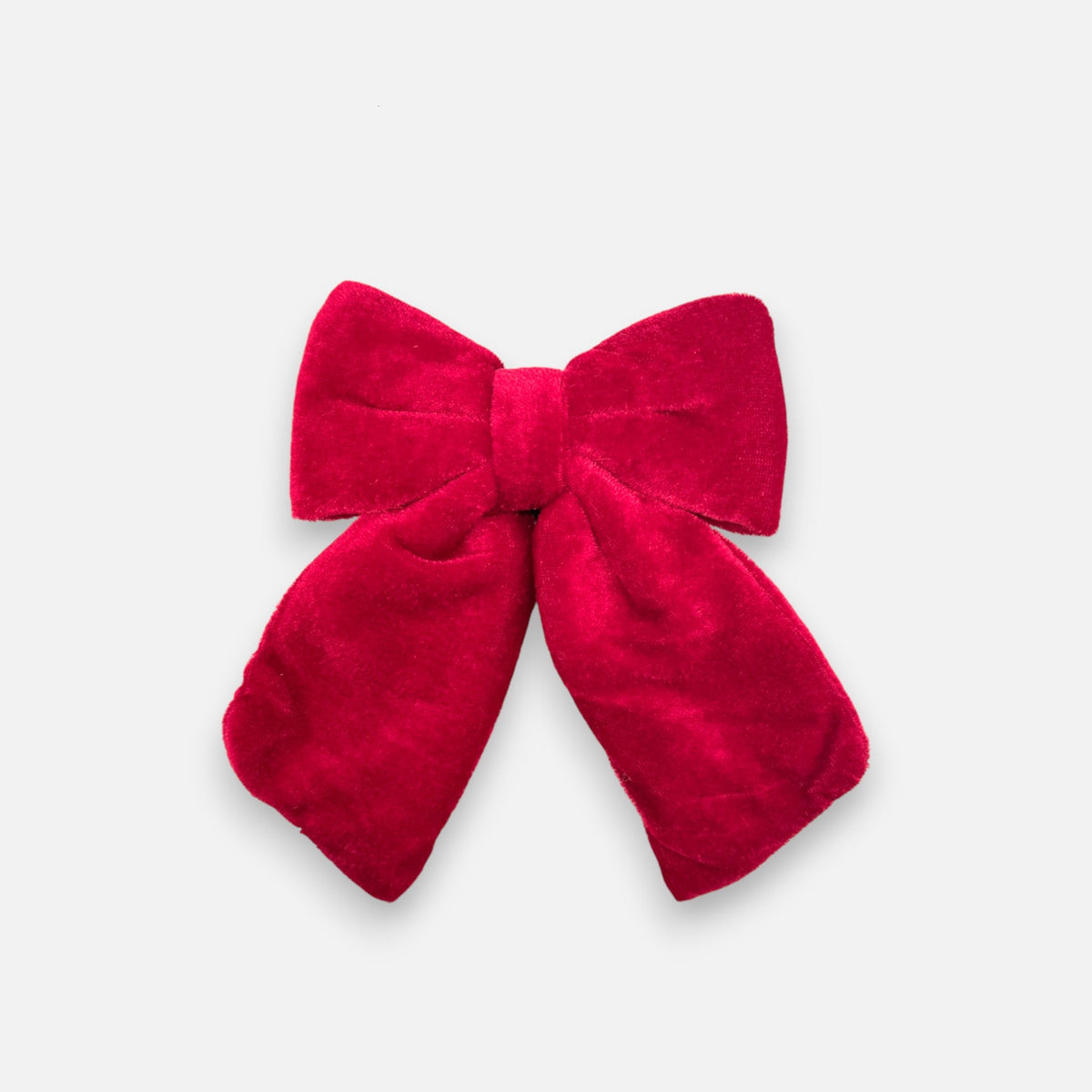 Weihnachtsschleife roter Samt H 20cm B 15cm – Deko Schleife Weihnachten